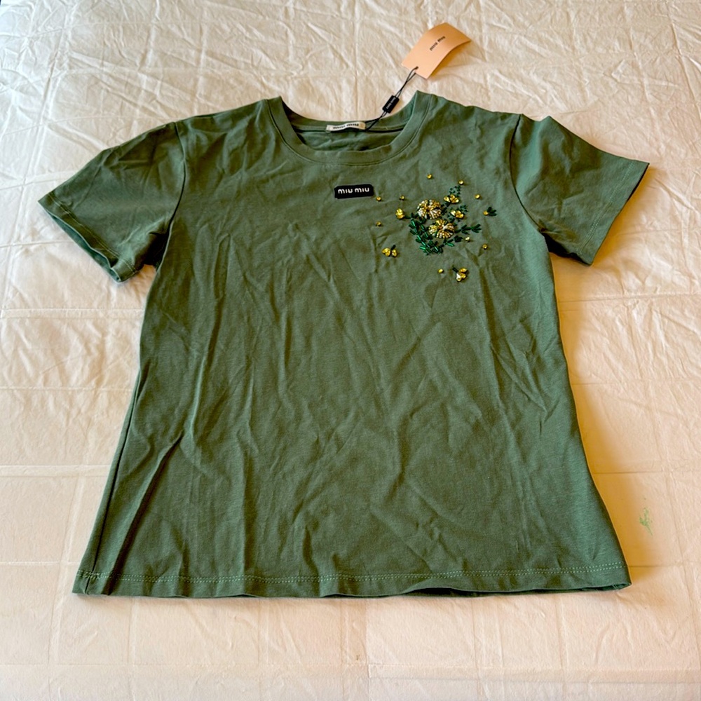 SUPERBOWL SUPER SALE. MIU MIU SHIRT. NWT.